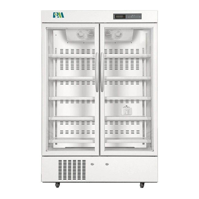 Biomedical Pharmacy Vaccine Refrigerator Drug Fridges 1006 Liters Double Glass Door