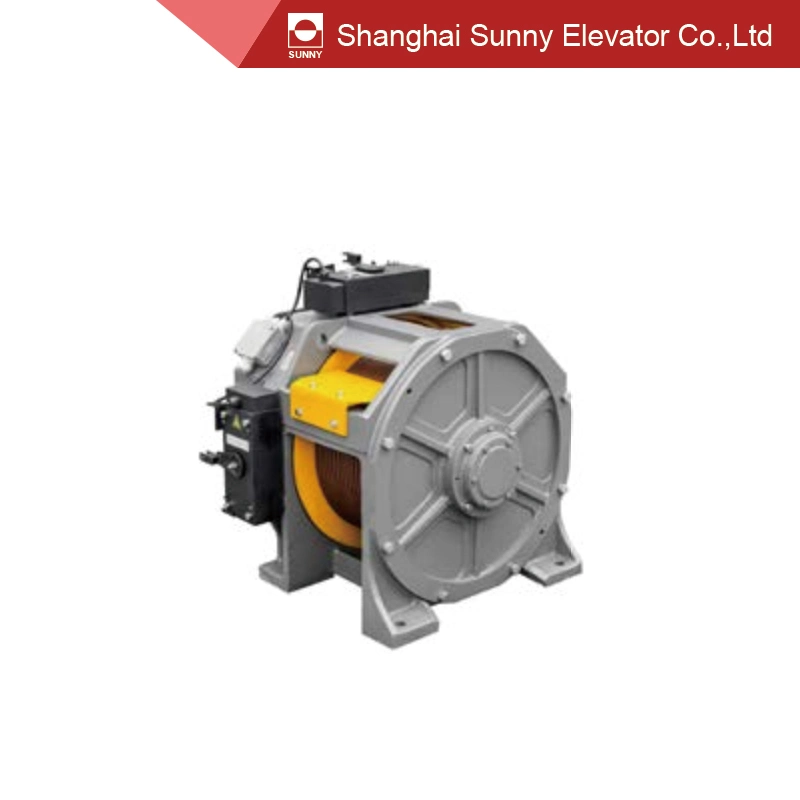 DC110V 1.5A Vvvf Elevator Traction Machine / Traction System Weight 580kg