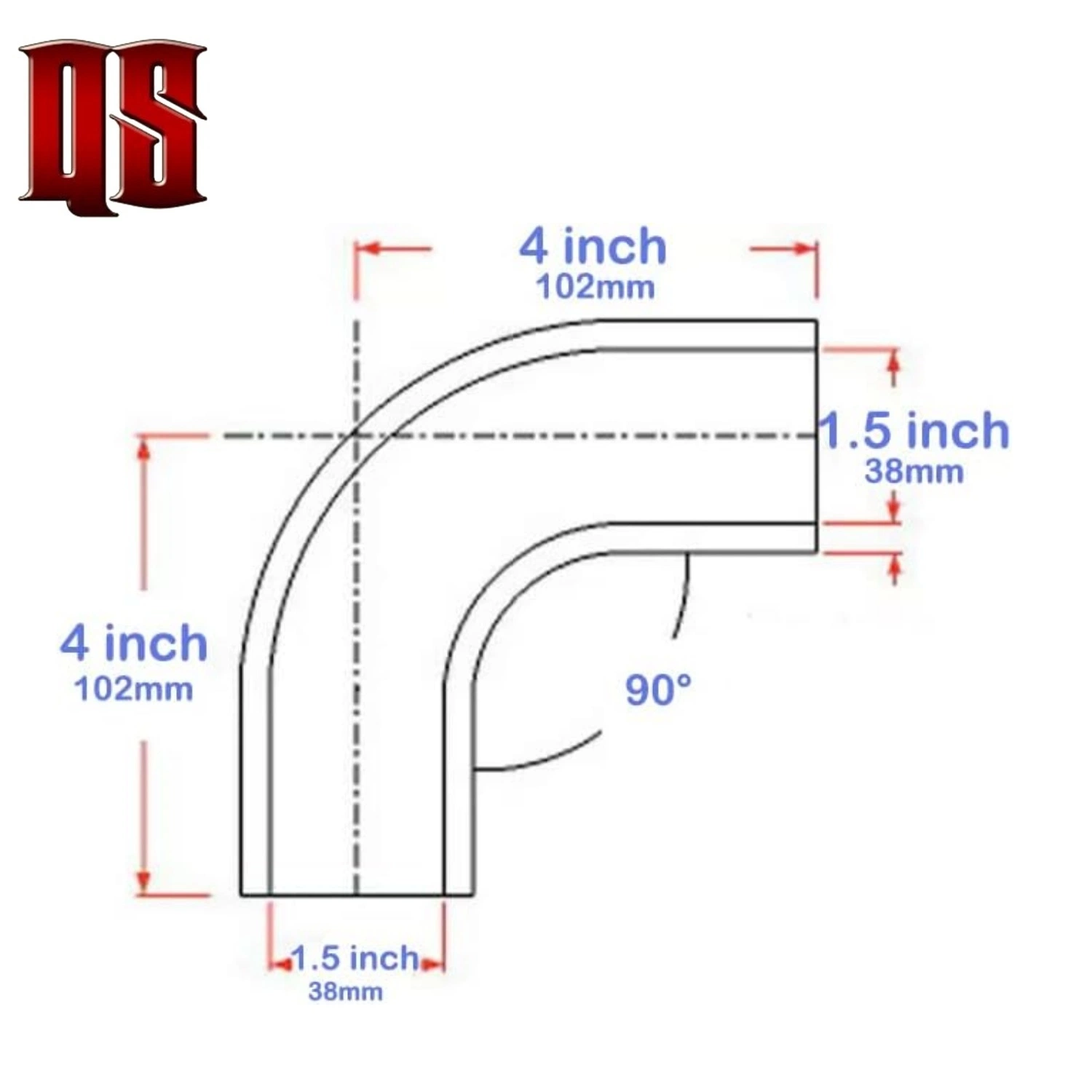 Car Truck Auto Parts 90 Degree 1.5inch 38mm 4ply 5mm Elbow Silicone Hose Turbo Intercooler Coupler Pipe Hydrogen Silicone Hose Tube Pipe Joiner