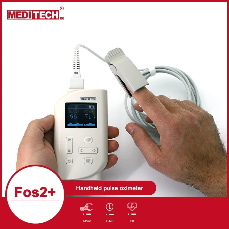 Handpulsoximeter mit mehreren Parametern (SpO2, PR und TEMP)