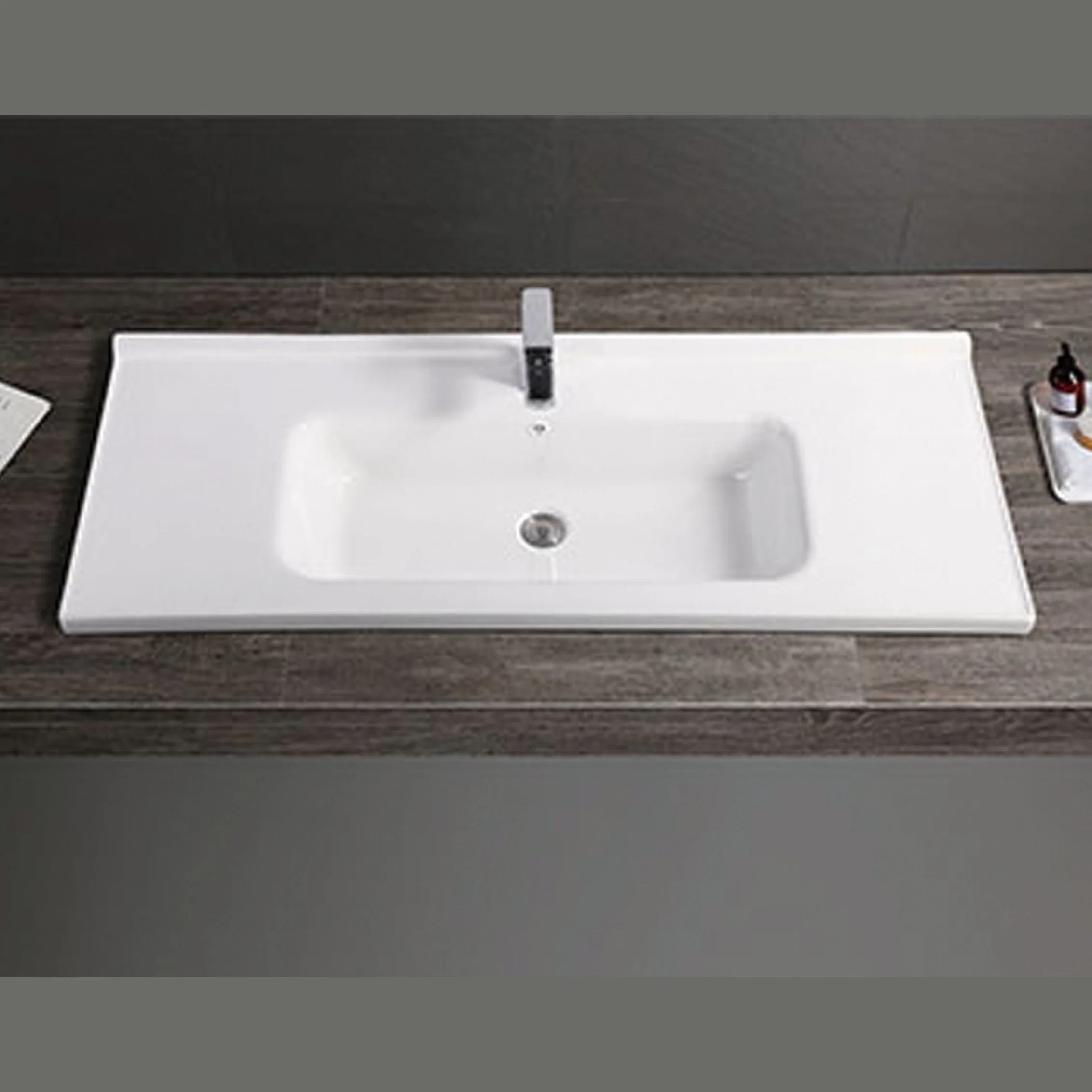 Modern Cabinet Countertop Rectangular Wash Hand Bathroom Sink