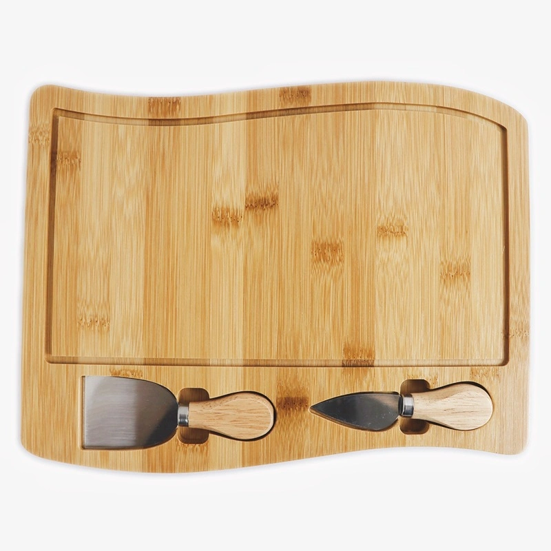 Custom Bamboo Cheese Board Cutting Cutter Bamboo Mini Tray Charcuterie Set Plate Board for Cheese