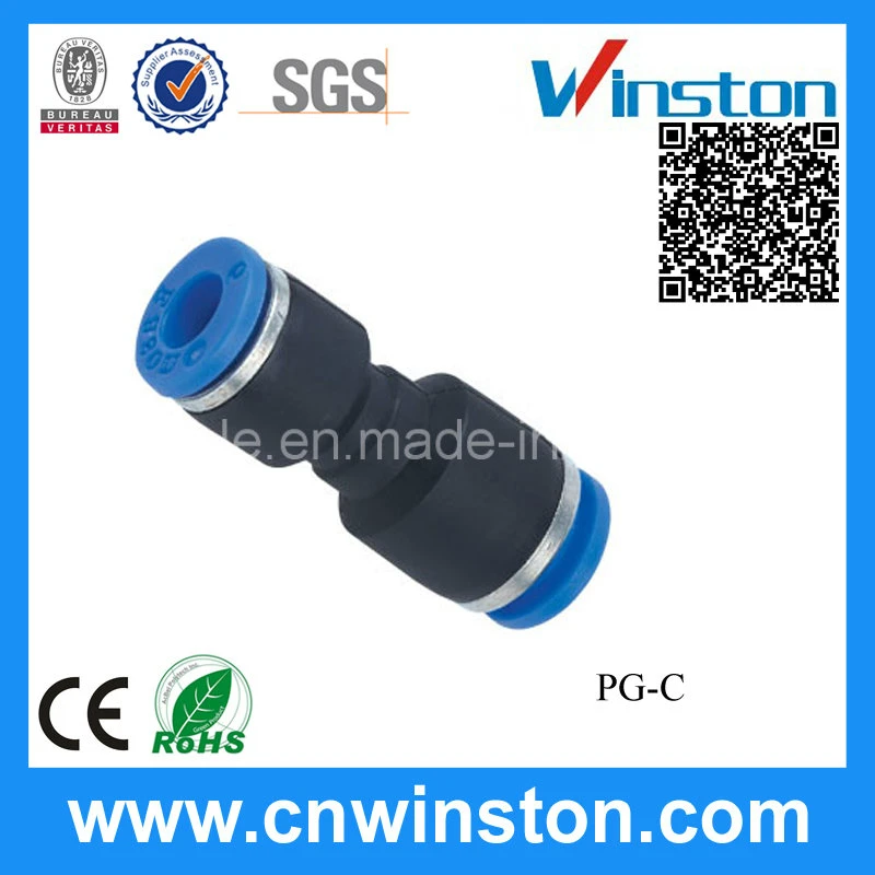 Mini Plastic Pipe Straight Pneumatic Hos Fittings with CE