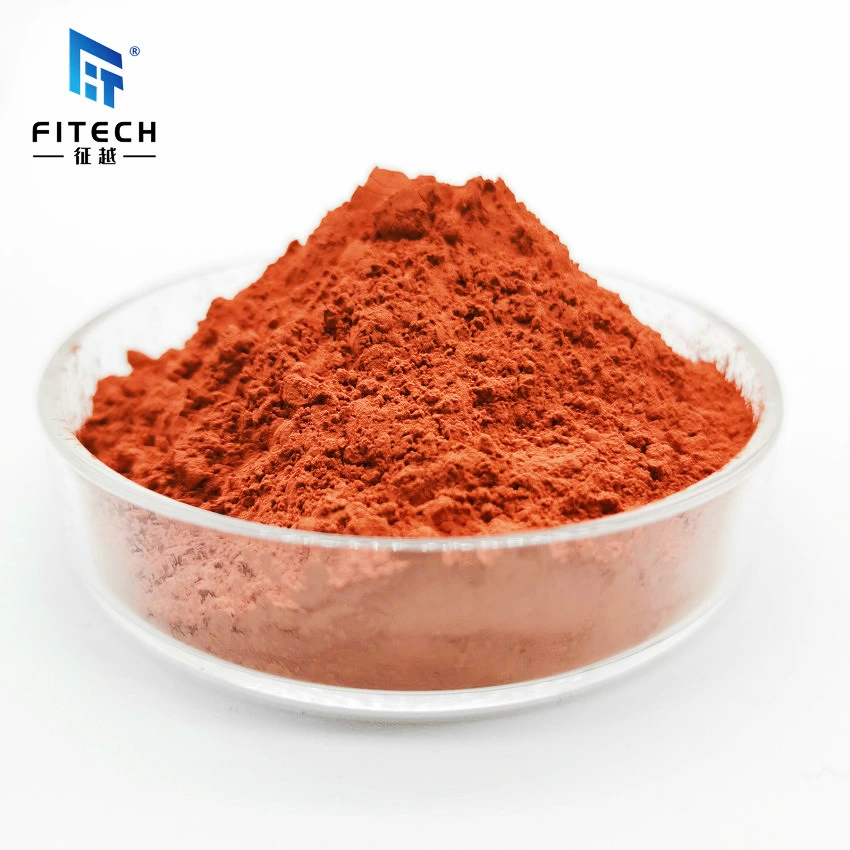 صنع في الصين أحمر بني اللون 99.8%Min Cu Metal Powder يستخدم في صناعة المعادن