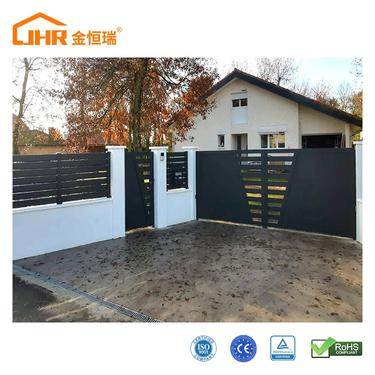 Simple Front Security Sound Insulation Double Metal Door Exterior Aluminum Expert Design Doors for Houses