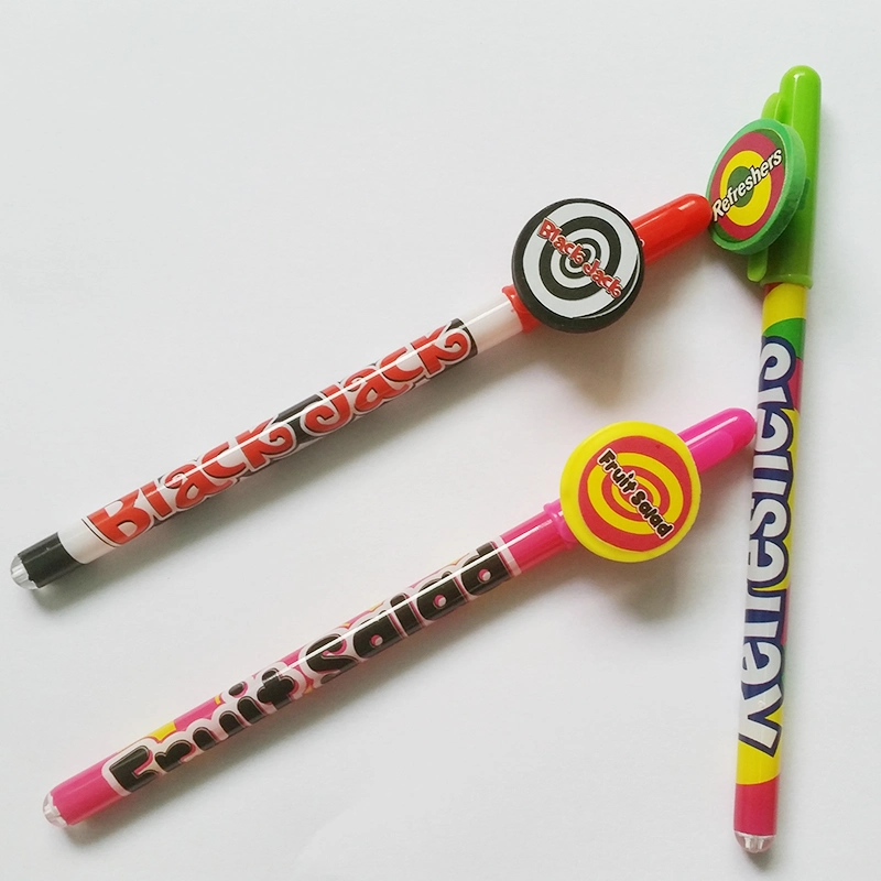 Soft PVC Decorated Clip Nice Design Gel Pen