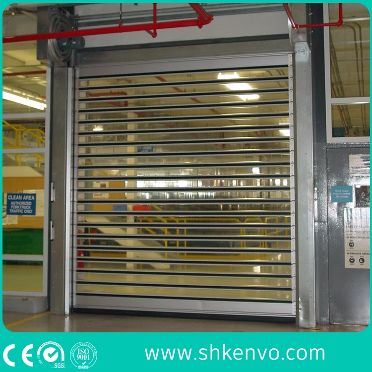 Industrial Automatic Spiral Aluminum Metal Thermal Insulated High Speed Performance Fast Acting Rapid Rise Overhead Roll up or Roller Shutter Door for Warehouse