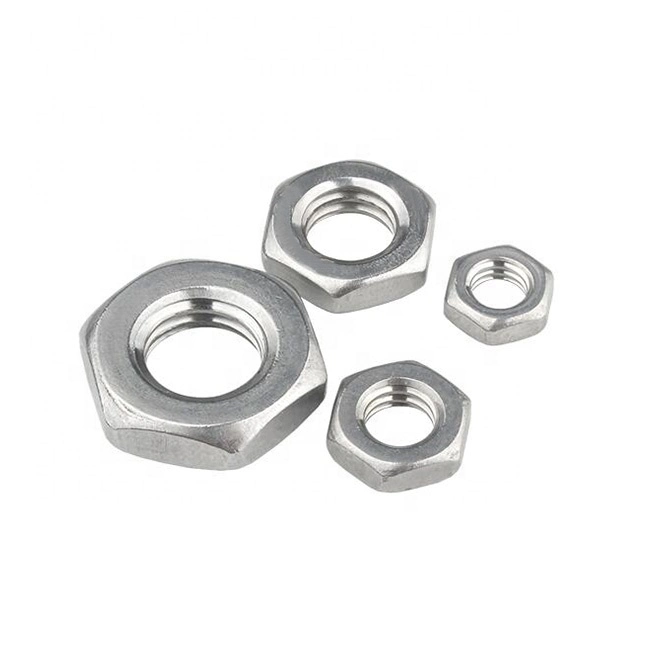 M8 M12 A2-70 Ss A4-70 Stainless Steel SS304 Hex Jam Thin Nut DIN936