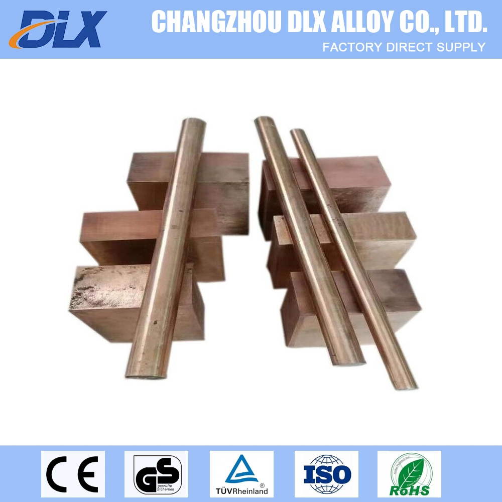 Corrosion Resistance C17300 Round Bar Qbe2pb Copper Beryllium Welding Rod for Switches