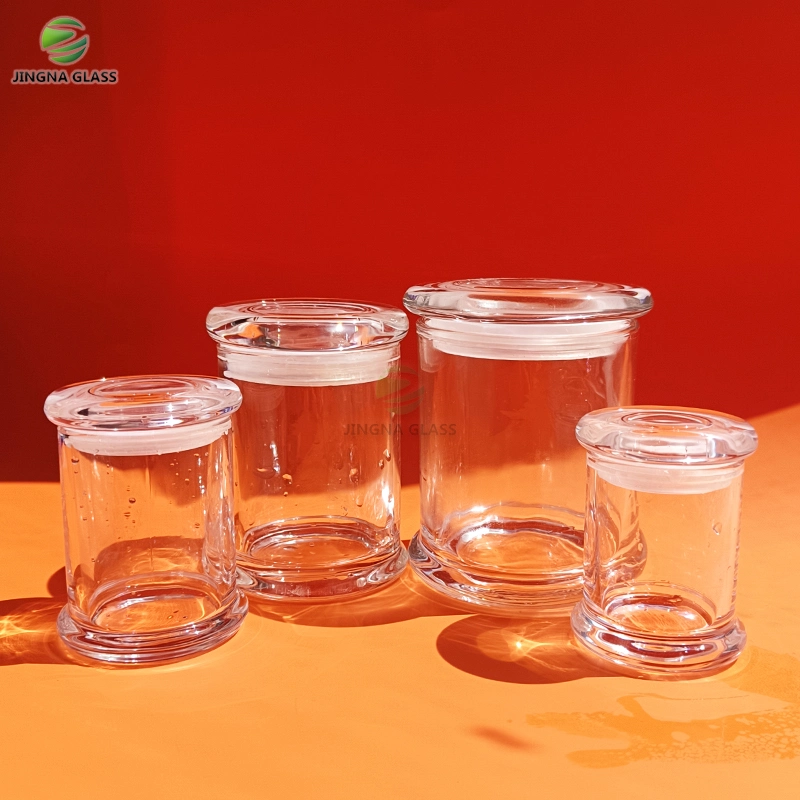 Jingna Wholesale/Supplier 6oz 8oz 315ml Round Glass Candle Cup Bottle Container Glass Canlde Jar for Candle Making