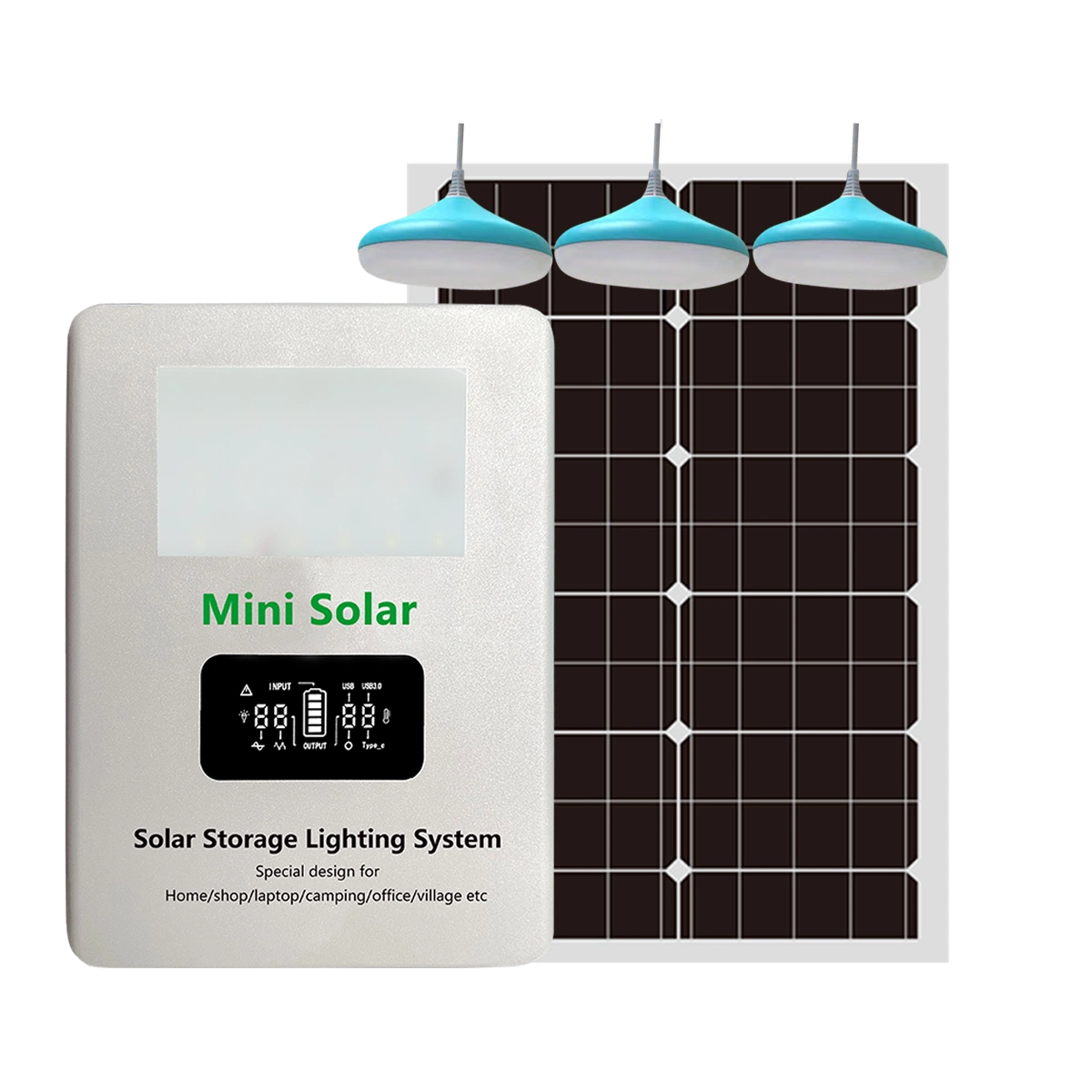 40W/60W Hybrid Solar Inverter Panel with Battery and with MPPT Controller All in One Solar Inverter