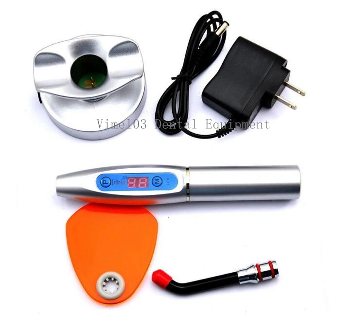 Dental LED Curing Light Lamp Wireless 5W 1500MW Blue Light Plastic