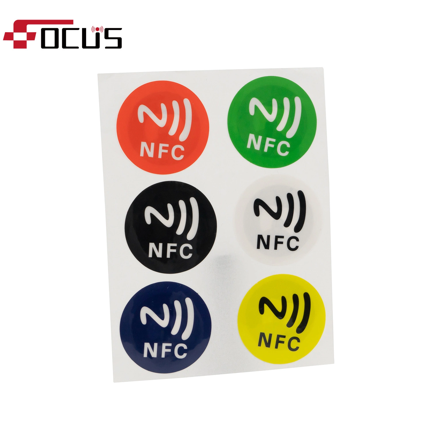 Customized Waterproof Writable RFID 13.56MHz NFC Tag Blank NFC Paper Sticker