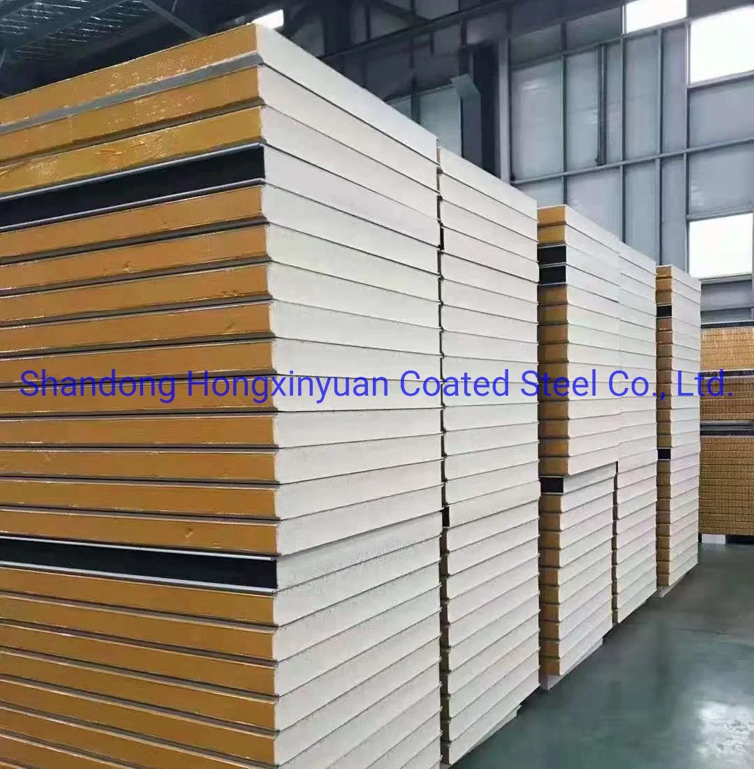 Modern Prefabricated Modular Houses PU/PIR Composite Sandwich Wall Panel