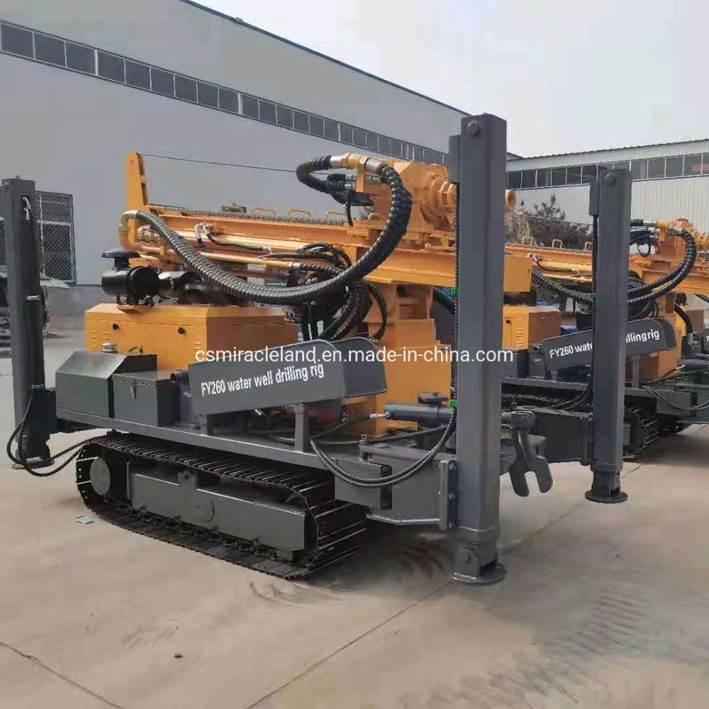 260m Crawler Hydraulic DTH Water Well Drilling Rig/Rock Drill Machine