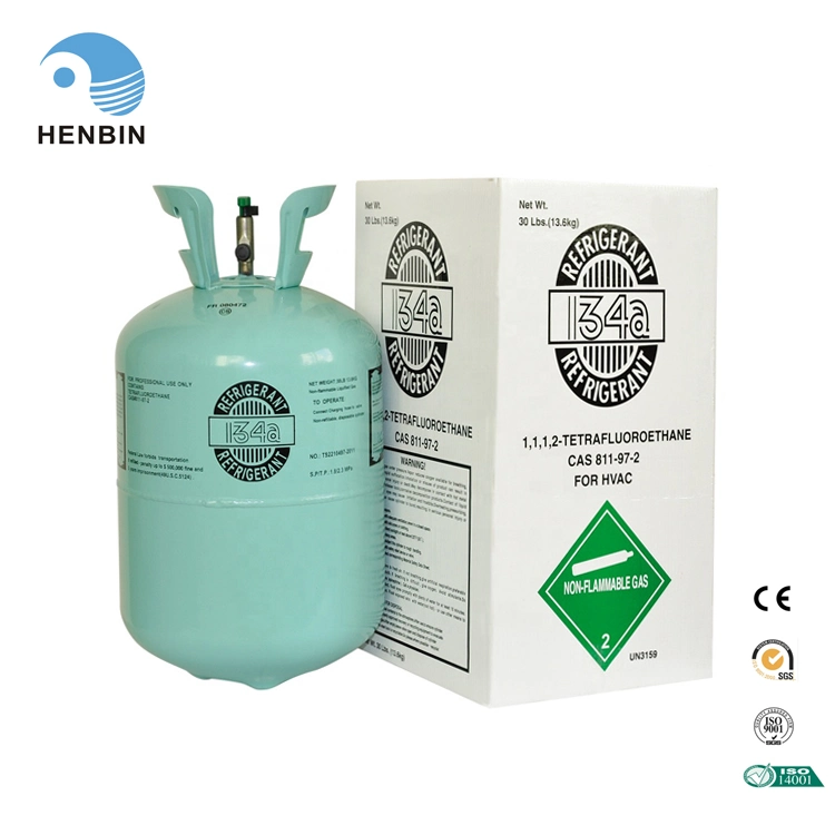 99.9% High Purity Refrigerant Gas R134A for Air Conditioner Use