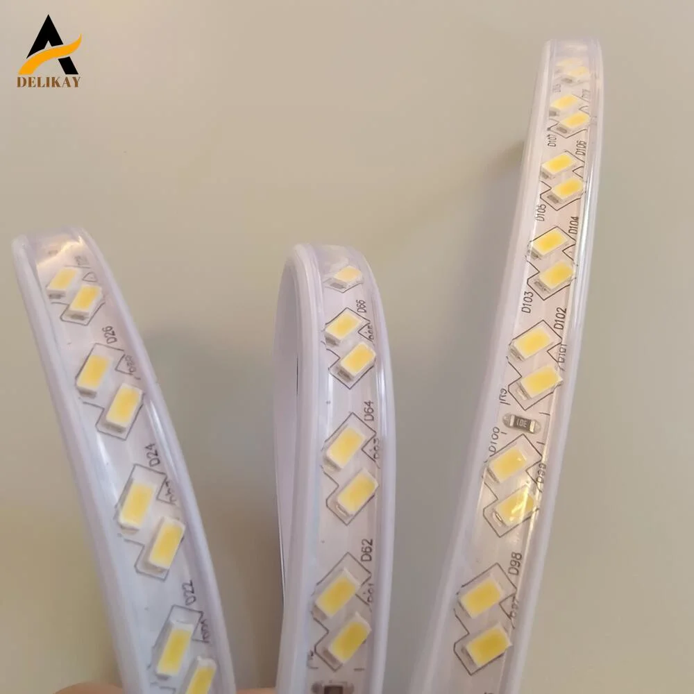 La decoración exterior de alta tensión LED inteligente resistente al agua de la luz de la cuerda/LED/luz de la cinta de las luces de LED de tira flexible de tres filas de la luz de la cinta