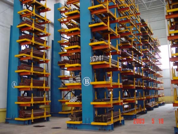 Warehouse Storage Metal Pipe Rack Steel Cantilever Racking