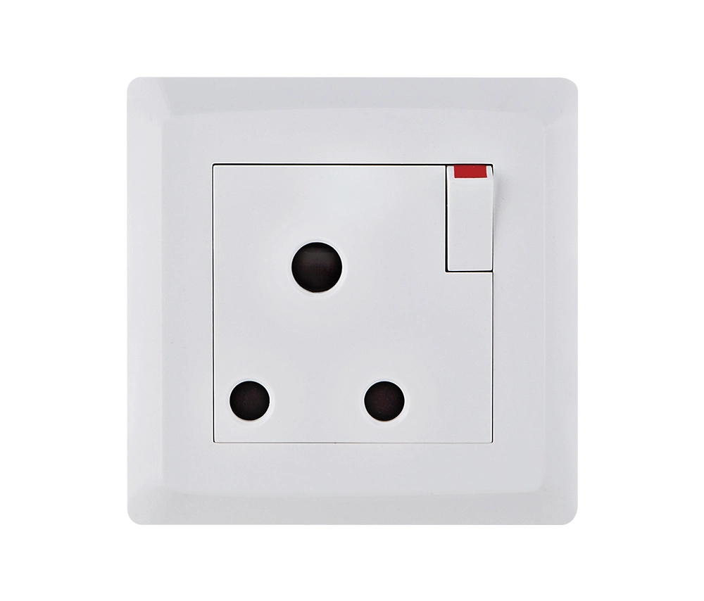 BS 546 South Africa Standard 15A Electrical Switch Socket +CB Certification