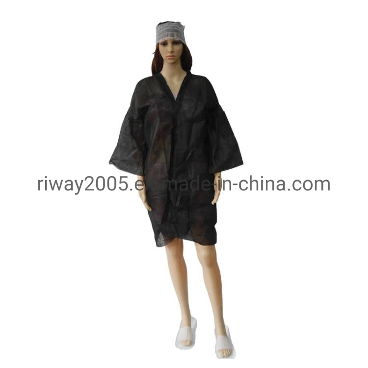 Non Woven SPA Robes Disposable Kimono SPA Gown