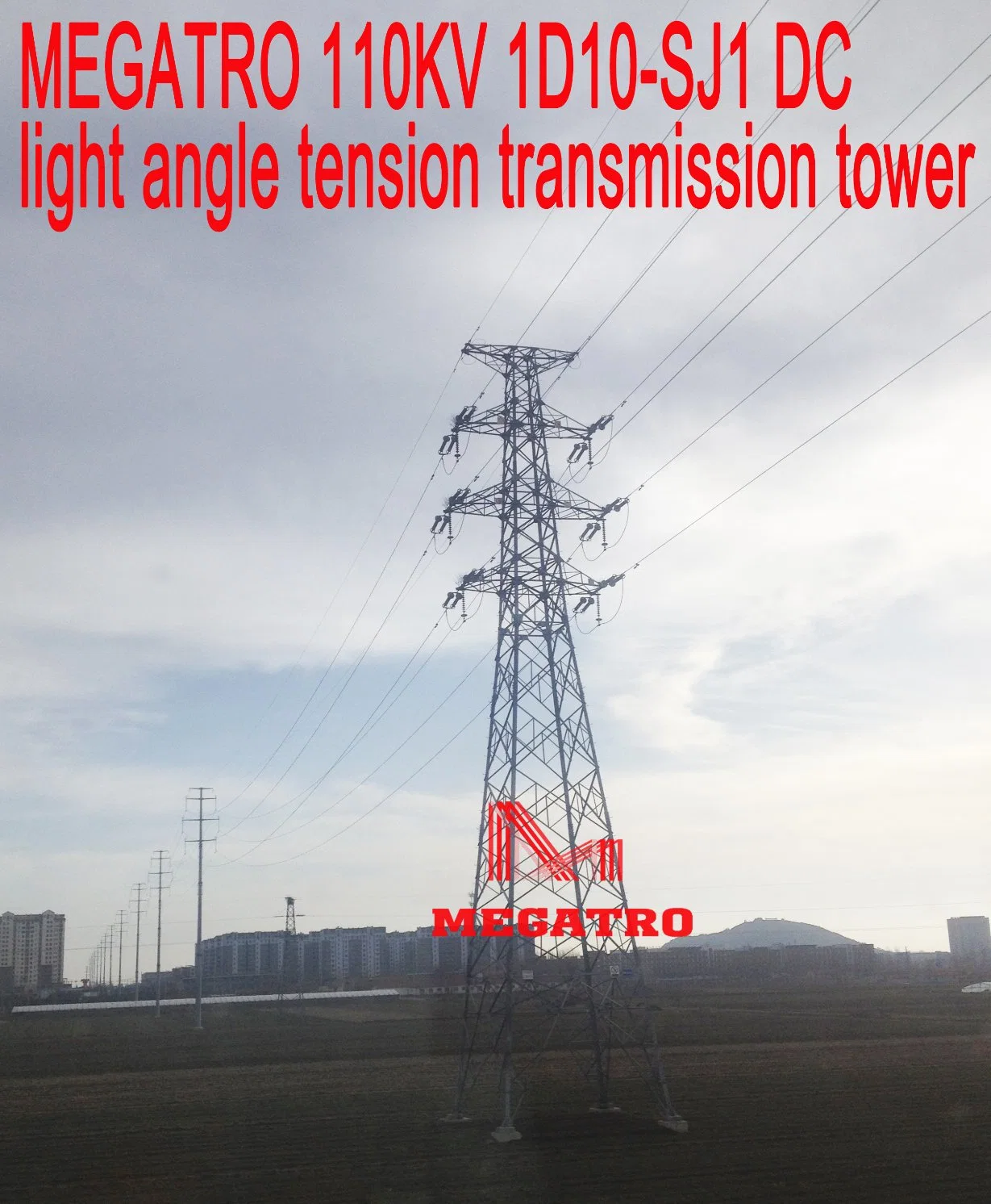 Megatro 110kv 1d10-Sj1 DC Light Angle Tension Transmission Tower