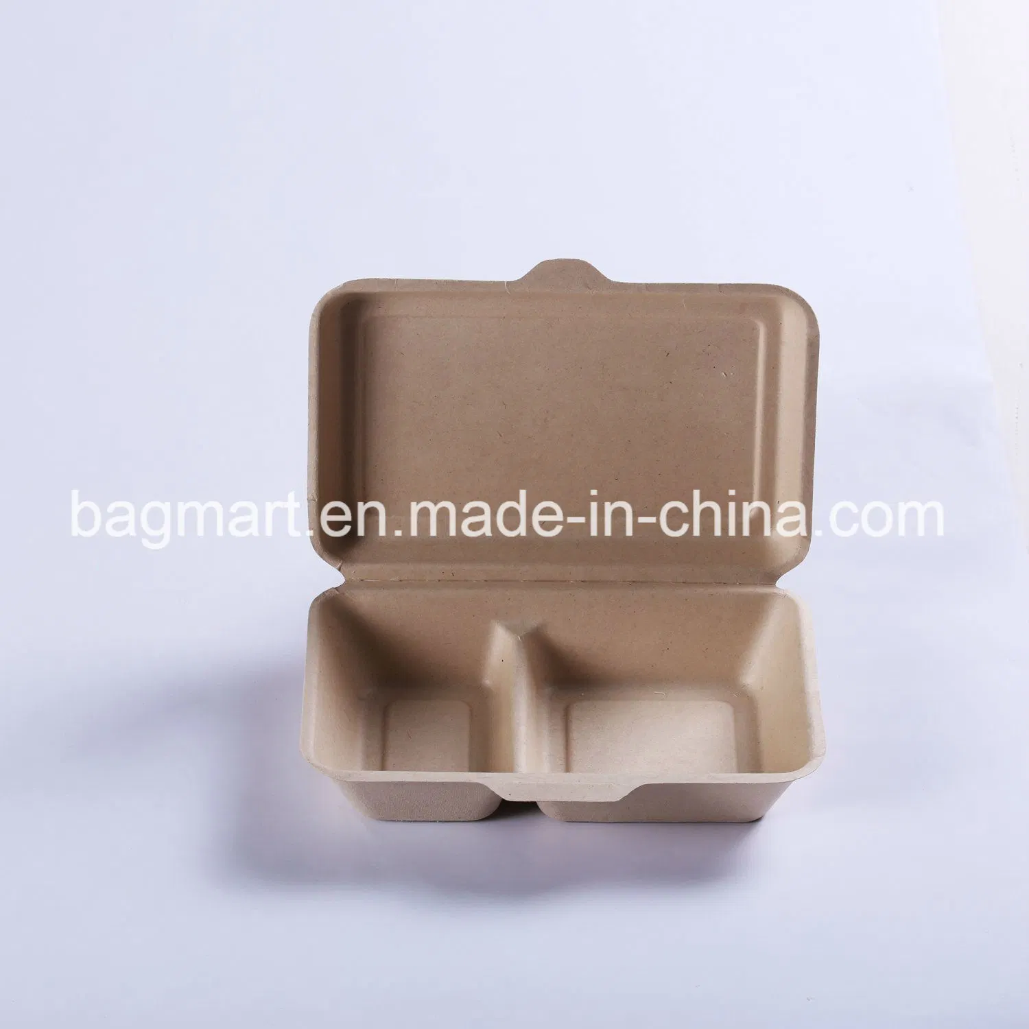 Bagasse Paper Dinner Box, Eco-Friendly, Biodegradable, Disposable Paper Tableware