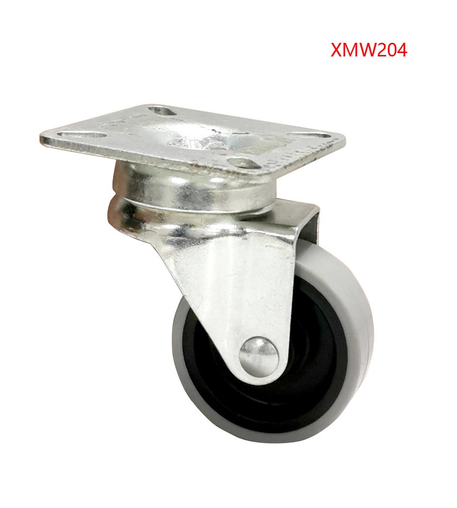 Caster, Office Chair Caster, Furniture Plastic PU Swivel Castor Wheel Xmw204