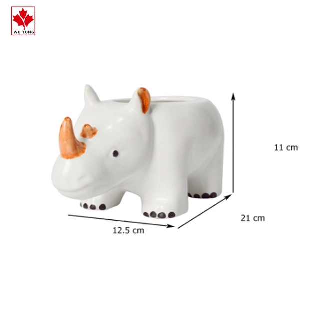 Customized Animal Statues Ceramic Carton Planter Flower Pot