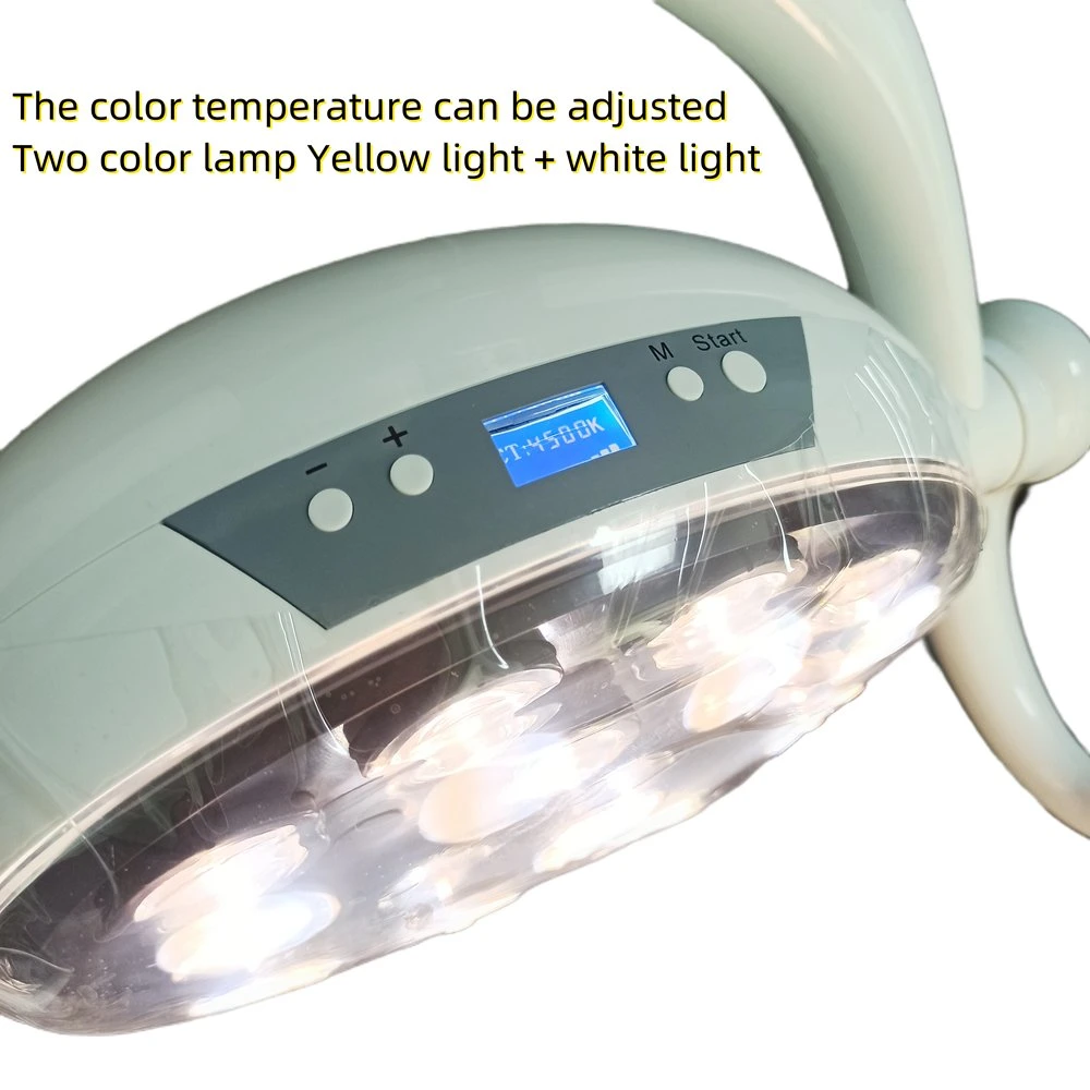 LED Dental Lamp of Dental Unit Double Color Temperraure Adjust 9 LED Tube Dental Light of Dental Chair 3 Years Warranty