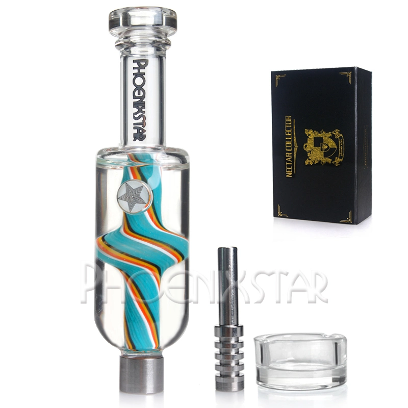 Großhandel/Lieferant 2023 neue Phoenix Star Glycerin DAB Stroh Glas Rauchen Pfeife American Color Rod Glas Wasser Pfeife Nektar Sammler Rauchen Zubehör