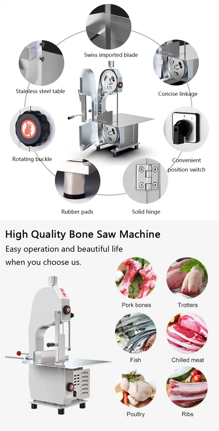 Commercial Bone Saw Butcher Cutting Machine Pig Fish Cow Ribs Cutter