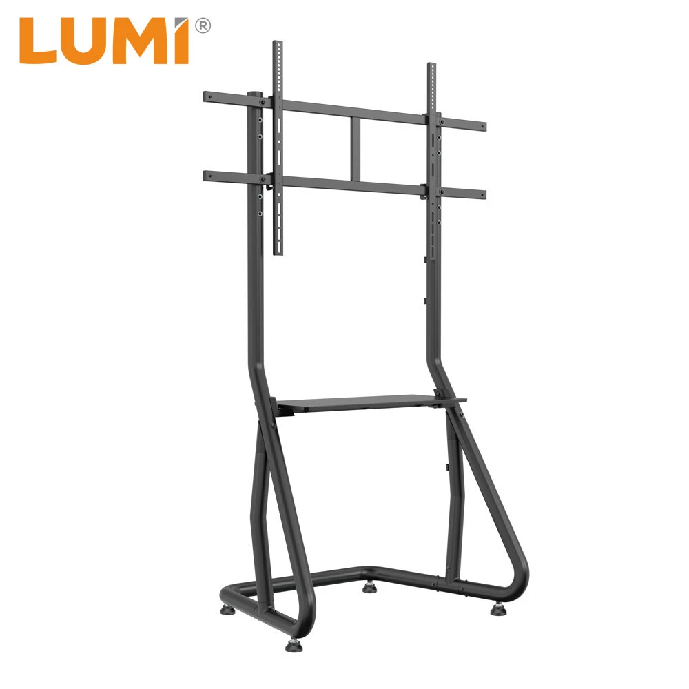 Heavy Duty Landscape LED TV Floor Stand with Lockable Casters