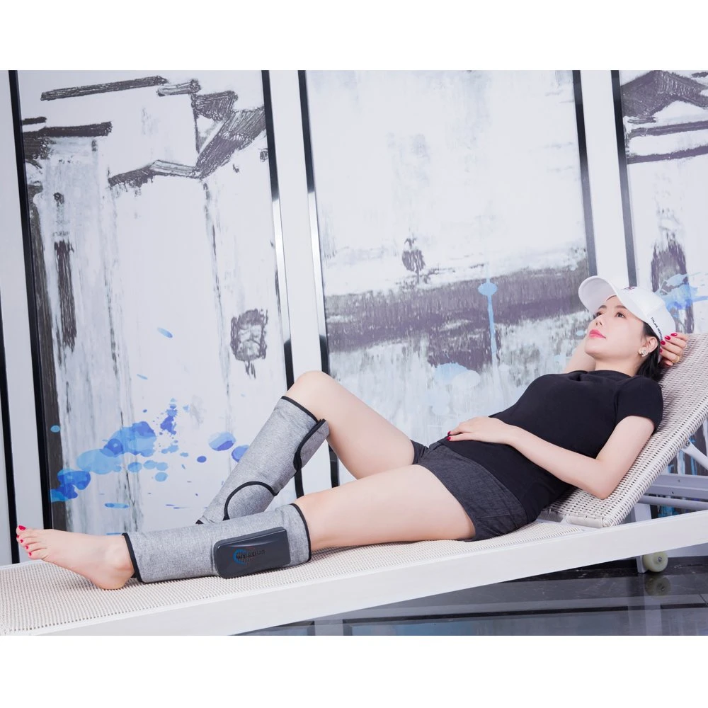 La jambe vague d'air pneumatique électrique Massager-Rechargeable Anneau de pression de la jambe masseur empêche la thrombose veineuse profonde
