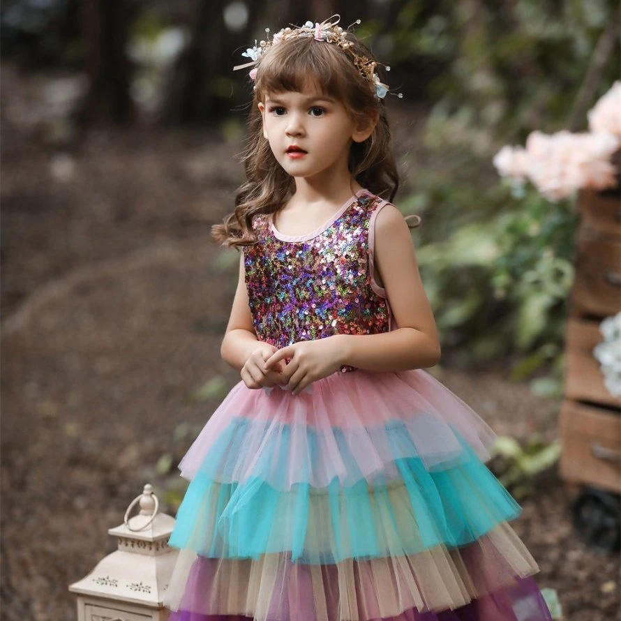 China Wholesale/Supplier Girl Fashion Satin Dresses Children Wear Baby Lace Clothes Kids Wear Dress