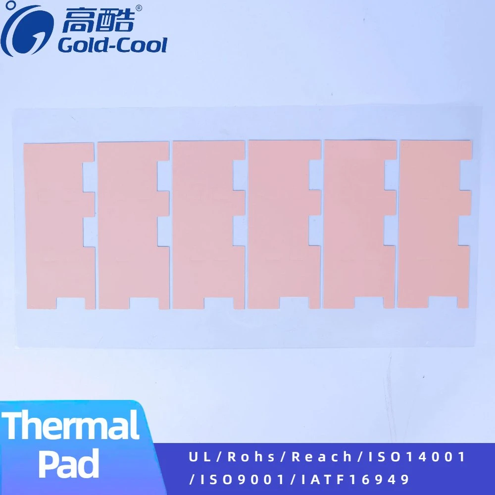 Almohadillas térmicas de silicona conductiva de refrigeración con disipador de calor para Chipset LED GPU IC, 210*410mm con 4,0W/Mk