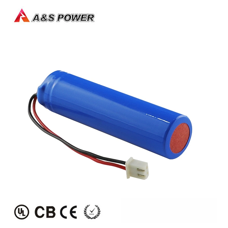 Batería recargable de iones de litio 18650 3.7V 2200mAh con conector para linternas