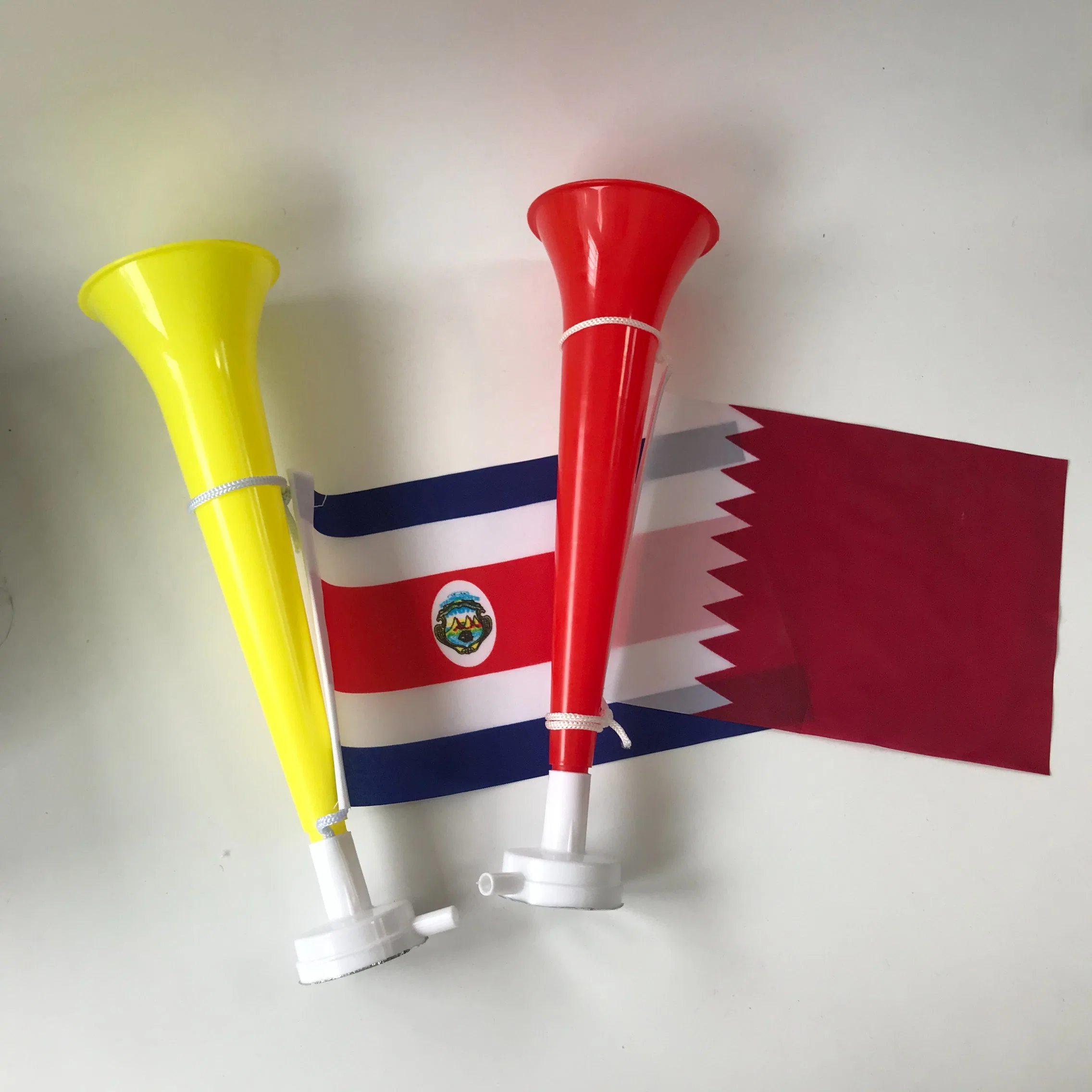 Custom National Flag Plastic Air Football animando a Vuvuzela Horn Partido de fútbol