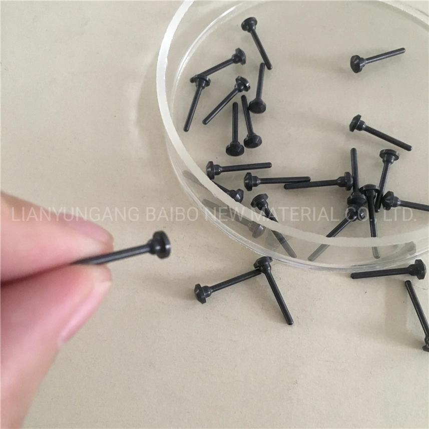 Customized Black Industrial Silicon Nitride Welding Location Pin Variety of Specifications Si3n4 Ceramic Dowel Guide