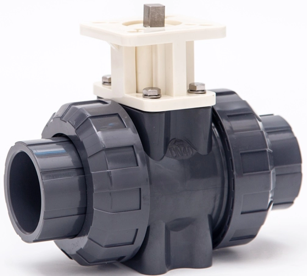 High Quality Female X Female Threaded Plastic Ball Valve UPVC Double Flanged Ball Valve PVC True Union Ball Valve DIN ASTM JIS Standard Socket X Socket