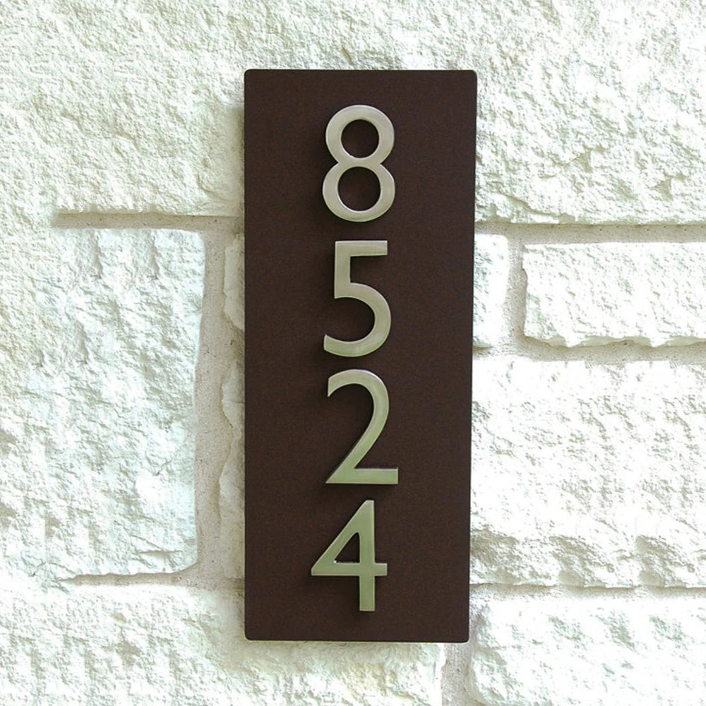 Manufacturer Supply Custom Metal House Number Plaque for Hotel