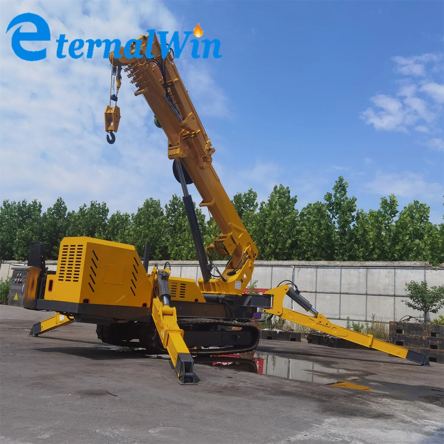 Lifting Machine Miniature Hydraulic Mechanical Crawler Spider Crane for Sale