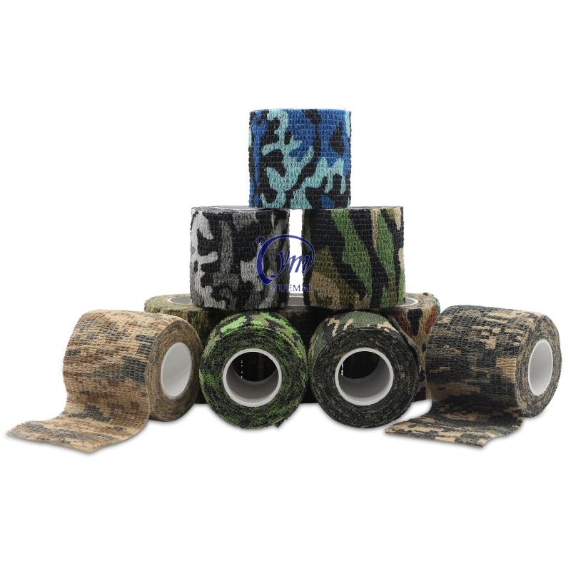 5mx4.5cm Camouflage selbstklebend nicht gewobene Stoff Wrap Stretch-Verband Stealth-Band