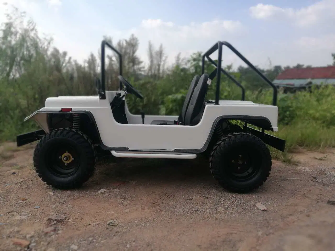 Cheap 125cc Cool Willys Jeep Dune Buggy Go Karts Gas Powered Mini Jeep for Sale