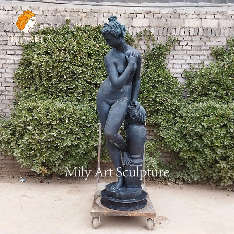 Exquisite Erotic Bronze Sexy Nude Woman Art Statue Naked Girl Human Figure Sculpture