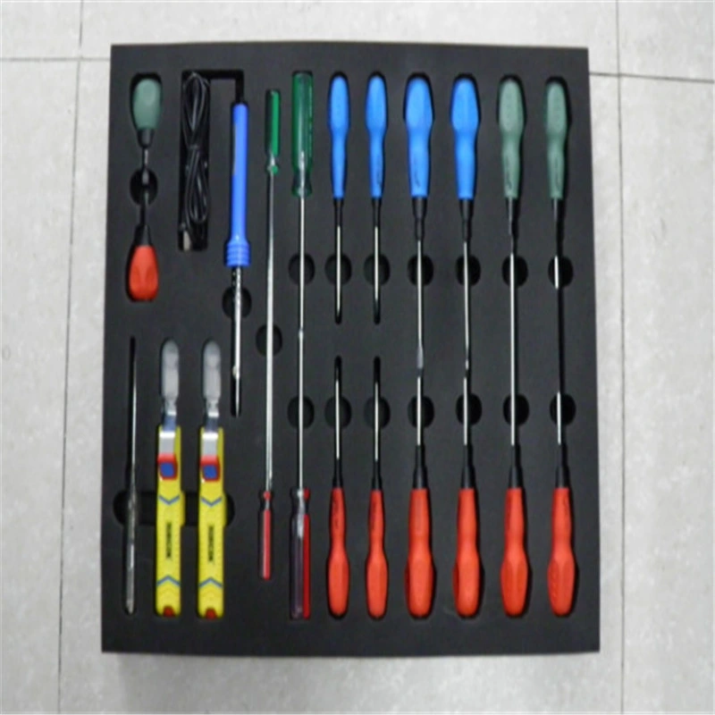 Jeu d'outils de plateaux d'inserts EVA Foram personnalisés pour outil de réparation Inserts CNC laser gravure Cut EVA Foam Toolbox Organisation