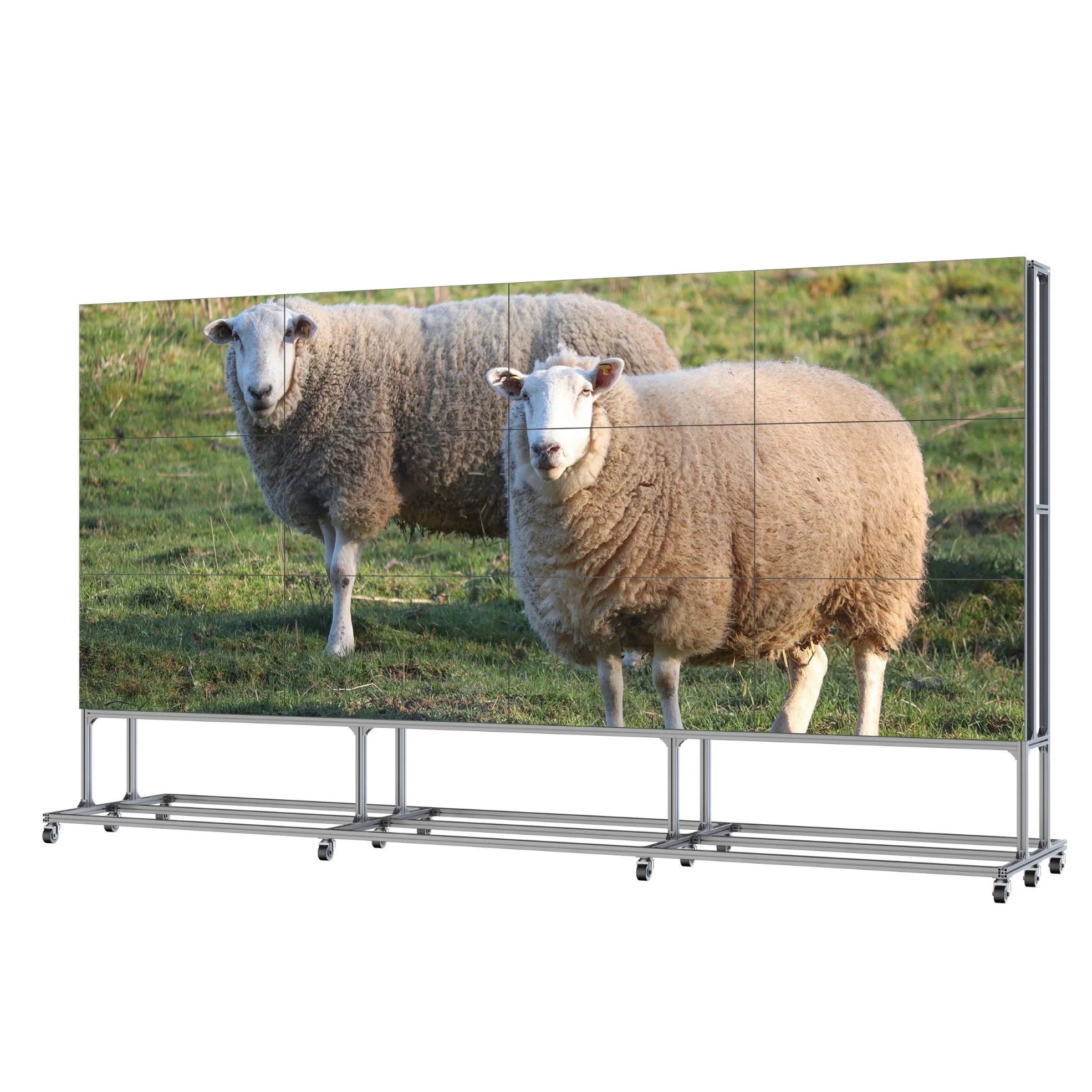 Wall Mount Full Color LED Display Module Zoo Free Indoor Video Wall Full HD 1080P 4K Digital Signage Advertising LCD Panels