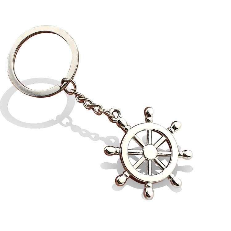 Alloy Men Steering Wheel Keychain for Promotion