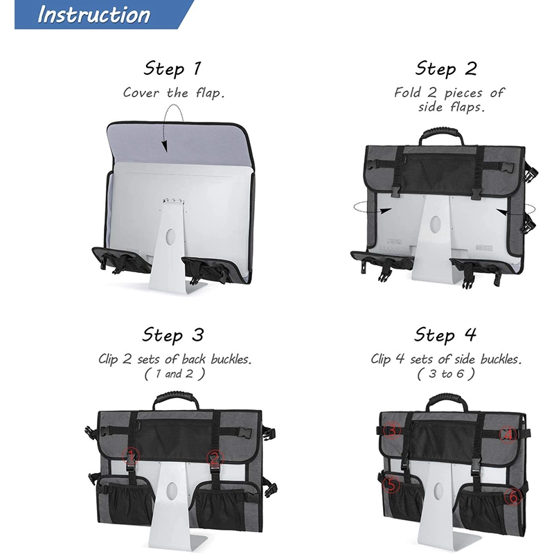 Desktop Carrying Protective Storage Case Monitor Dust Cover Compatible with 21.5" iMac