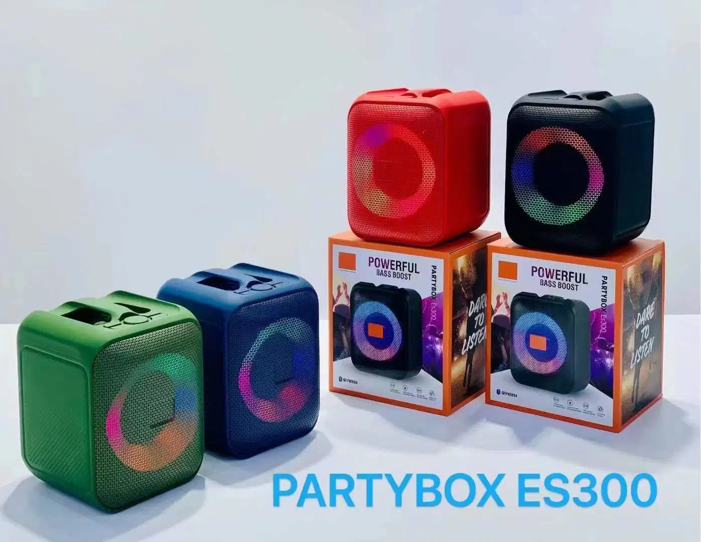 Fashion Es300 Portable Bluetooth Wireless Square Mini Speaker with FM Radio Music