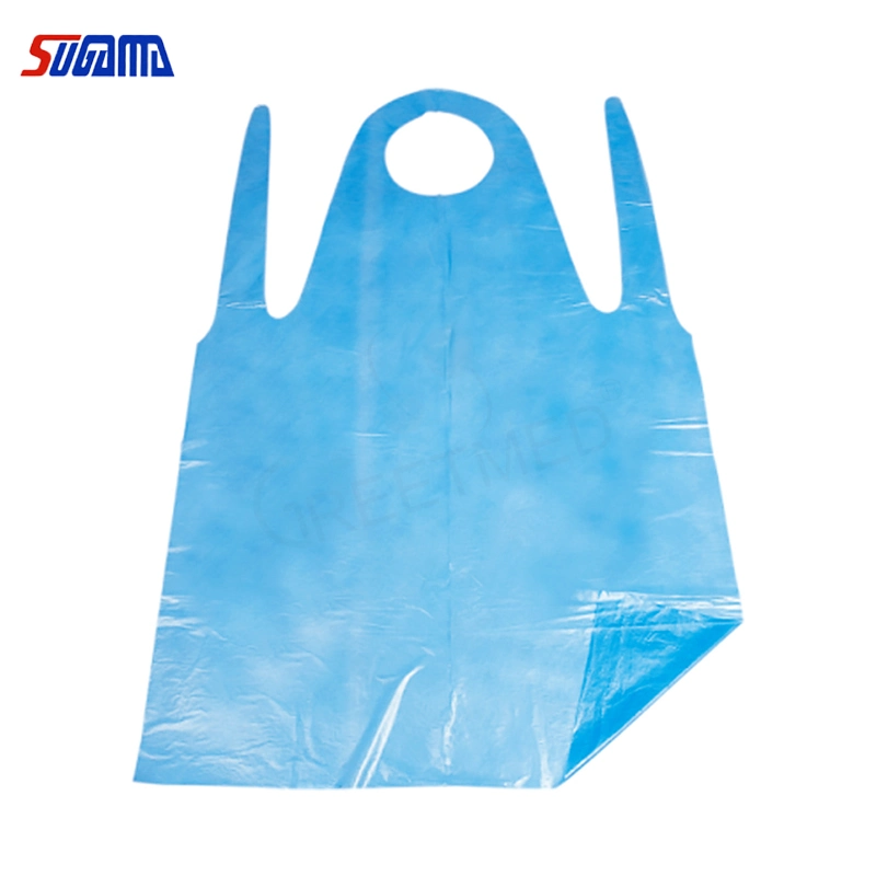 Waterproof Protection From Neck to Knee Disposable PE Plastic Apron